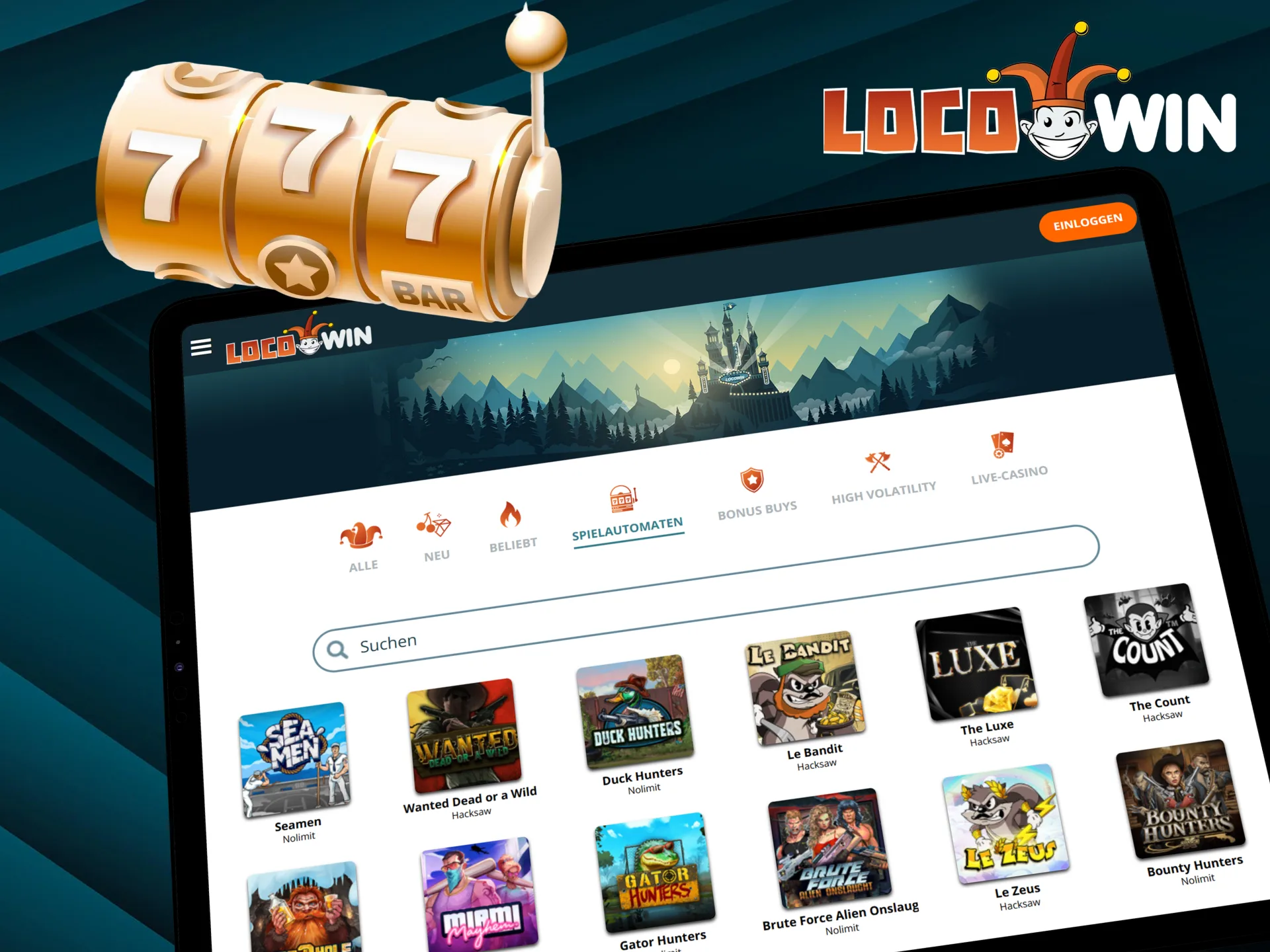 Genieße deine Lieblingsspiele und sichere dir mit Locowins wöchentlichem Cashback Geld zurück.