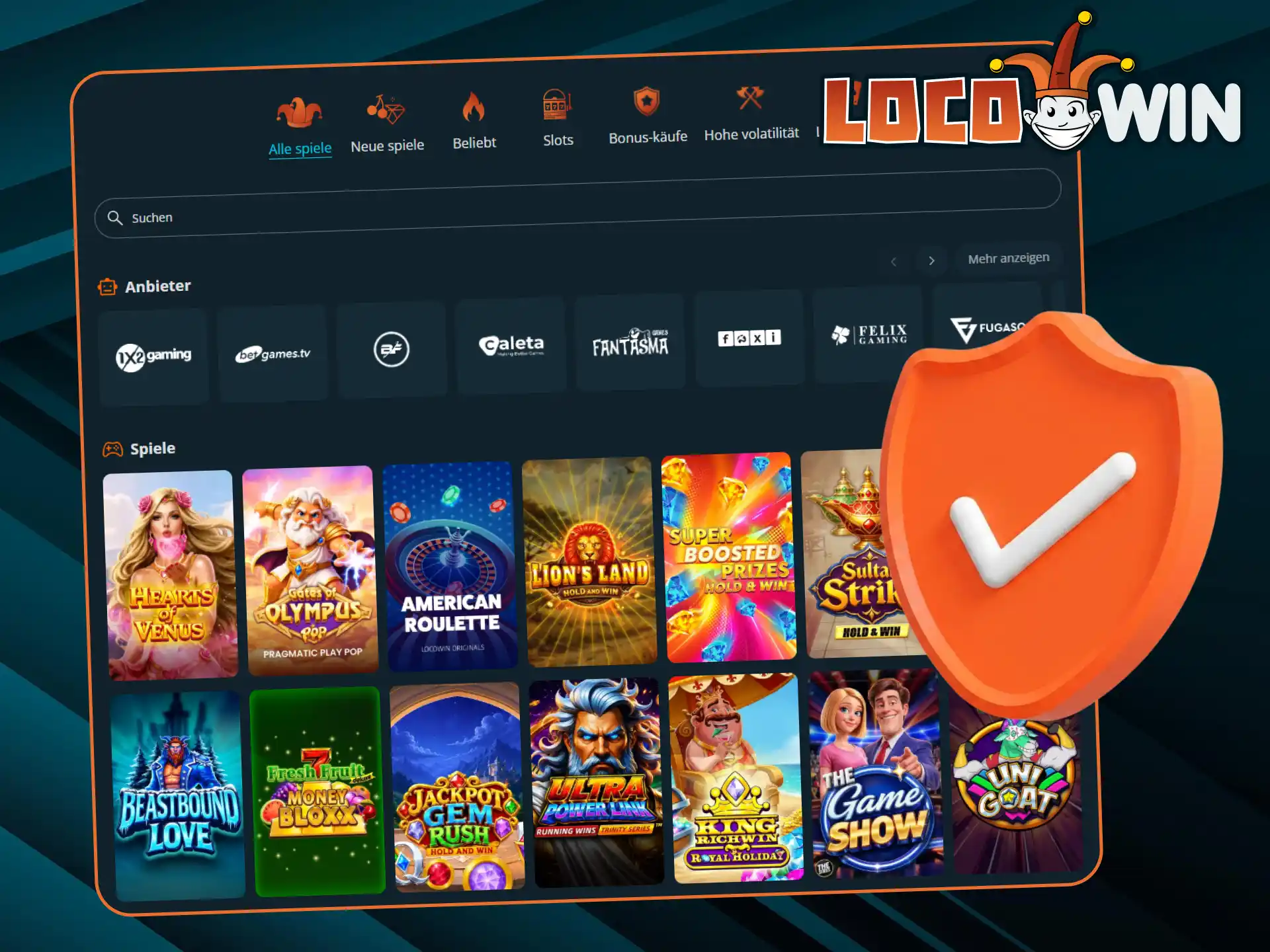 LocoWin bietet Ihnen Optionen für sicheres und verantwortungsbewusstes Glücksspiel.