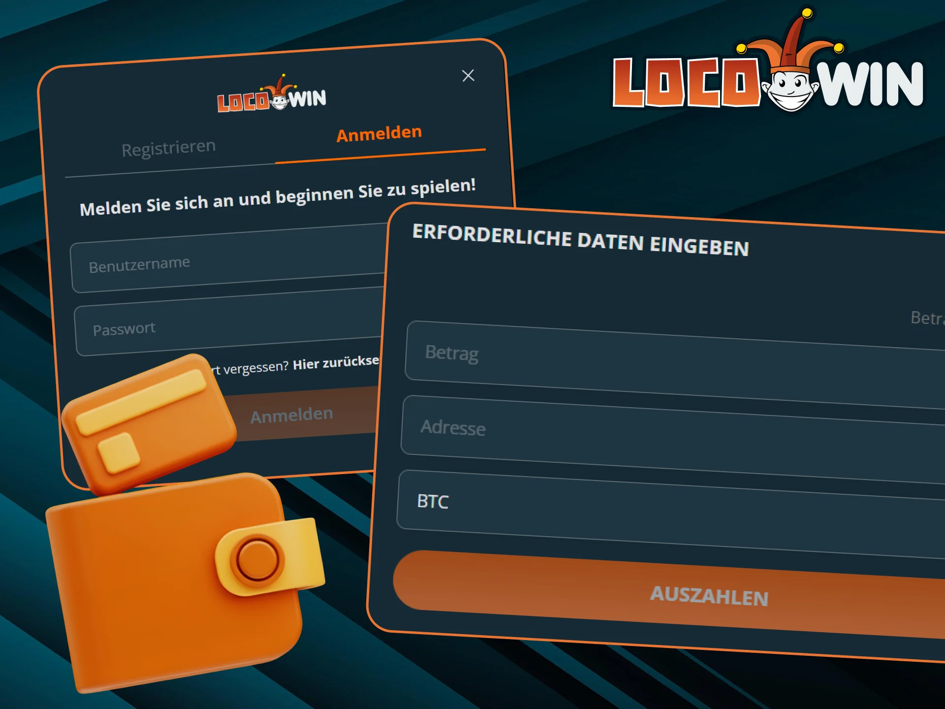 Heben Sie problemlos Geld von LocoWin ab, indem Sie die Anweisungen lesen.